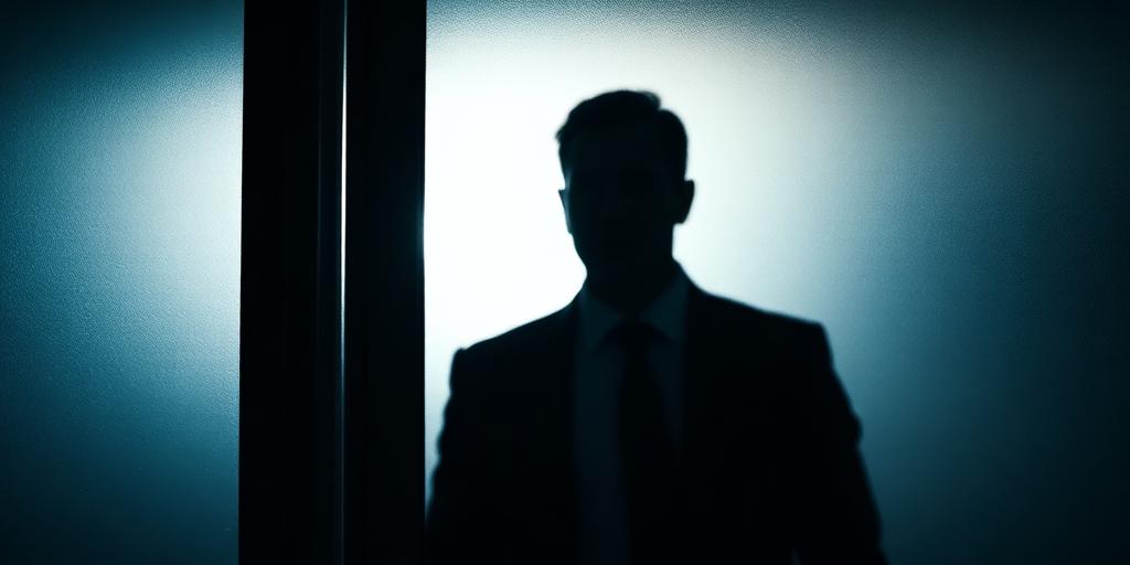 Employer signal feed — silhouette through frosted glass